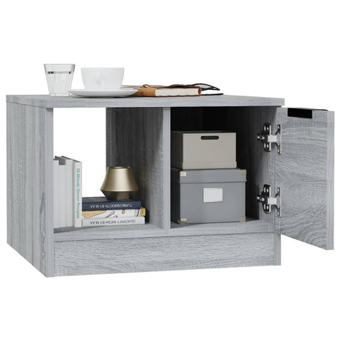 vidaXL Coffee Table Grey Sonoma 50x50x36 cm Engineered Wood
