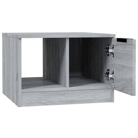 vidaXL Coffee Table Grey Sonoma 50x50x36 cm Engineered Wood