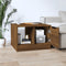 vidaXL Coffee Table Brown Oak 50x50x36 cm Engineered Wood