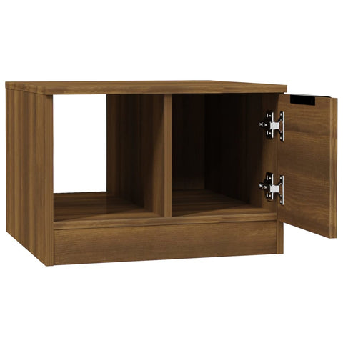 vidaXL Coffee Table Brown Oak 50x50x36 cm Engineered Wood