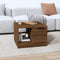 vidaXL Coffee Table Brown Oak 50x50x36 cm Engineered Wood