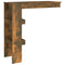 vidaXL Wall Bar Table Smoked Oak 102x45x103.5 cm Engineered Wood