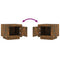 vidaXL Coffee Table Smoked Oak 51x50x45 cm Engineered Wood
