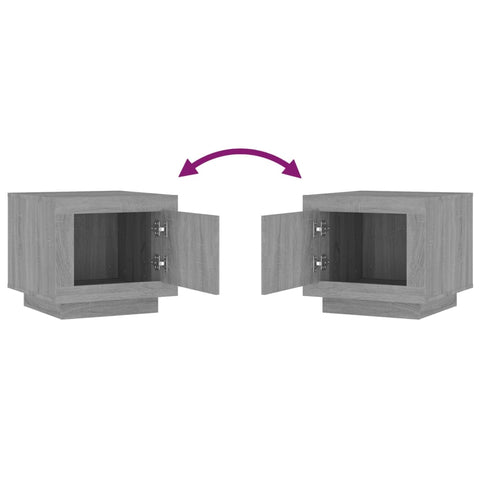 vidaXL Coffee Table Grey Sonoma 51x50x45 cm Engineered Wood