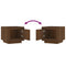 vidaXL Coffee Table Brown Oak 51x50x45 cm Engineered Wood