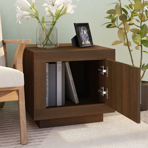 vidaXL Coffee Table Brown Oak 51x50x45 cm Engineered Wood