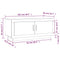 vidaXL Coffee Table Smoked Oak 102x50x45 cm Engineered Wood