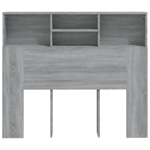 vidaXL Headboard Cabinet Grey Sonoma 120x19x103.5 cm