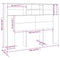 vidaXL Headboard Cabinet Smoked Oak 140x19x103.5 cm