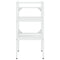 vidaXL Bathroom Washbasin Frame with Built-in Basin White Iron