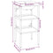 vidaXL Bathroom Washbasin Frame with Built-in Basin White Iron