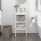 vidaXL Bathroom Washbasin Frame with Built-in Basin White Iron