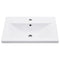 vidaXL Bathroom Washbasin Frame with Built-in Basin White Iron