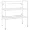 vidaXL Bathroom Washbasin Frame with Built-in Basin White Iron