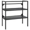 vidaXL Bathroom Washbasin Frame with Built-in Basin Black Iron
