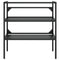 vidaXL Bathroom Washbasin Frame with Built-in Basin Black Iron