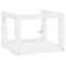 vidaXL Bathroom Washbasin Frame with Built-in Basin White Iron