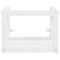 vidaXL Bathroom Washbasin Frame with Built-in Basin White Iron