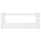 vidaXL Bathroom Washbasin Frame with Built-in Basin White Iron