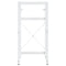 vidaXL Bathroom Washbasin Frame with Built-in Basin White Iron