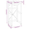 vidaXL Bathroom Washbasin Frame with Built-in Basin White Iron