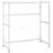 vidaXL Bathroom Washbasin Frame with Built-in Basin White Iron