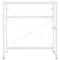 vidaXL Bathroom Washbasin Frame with Built-in Basin White Iron