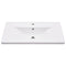 vidaXL Bathroom Washbasin Frame with Built-in Basin White Iron