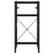 vidaXL Bathroom Washbasin Frame with Built-in Basin Black Iron