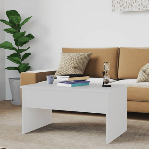 vidaXL Coffee Table White 80x50.5x41.5 cm Engineered Wood