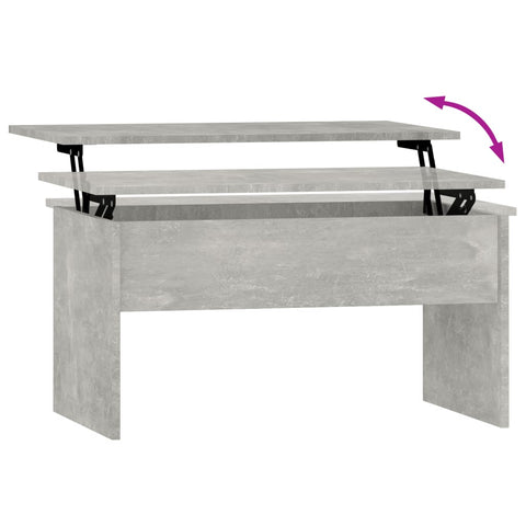 vidaXL Coffee Table Concrete Grey 80x50.5x41.5 cm Engineered Wood
