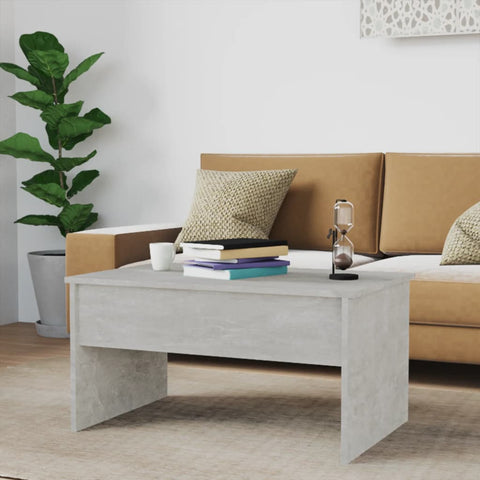 vidaXL Coffee Table Concrete Grey 80x50.5x41.5 cm Engineered Wood