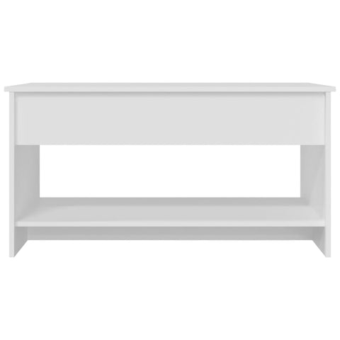 809647 vidaXL Coffee Table White 102x50x52,5 cm Engineered Wood