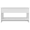 809647 vidaXL Coffee Table White 102x50x52,5 cm Engineered Wood
