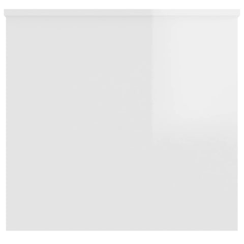vidaXL Coffee Table High Gloss White 102x55.5x52.5 cm Engineered Wood