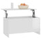 vidaXL Coffee Table High Gloss White 102x55.5x52.5 cm Engineered Wood