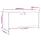 vidaXL Coffee Table High Gloss White 102x55.5x52.5 cm Engineered Wood