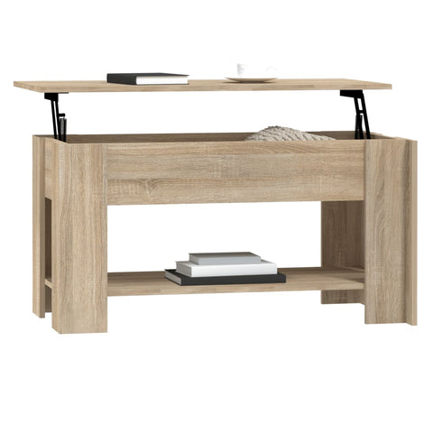 vidaXL Coffee Table Sonoma Oak 101x49x52 cm Engineered Wood