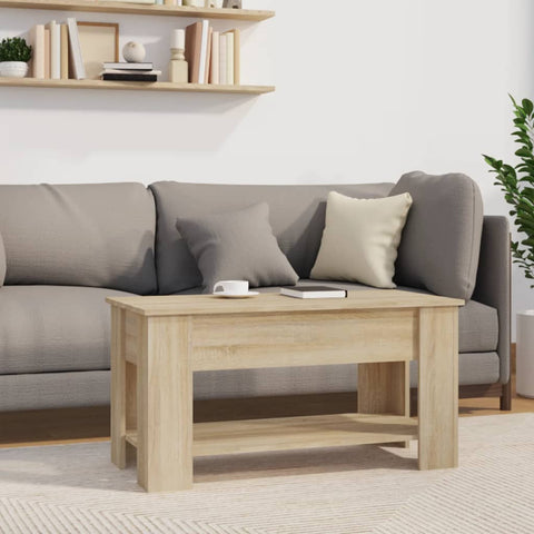 vidaXL Coffee Table Sonoma Oak 101x49x52 cm Engineered Wood