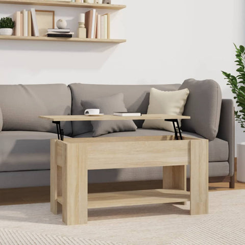 vidaXL Coffee Table Sonoma Oak 101x49x52 cm Engineered Wood