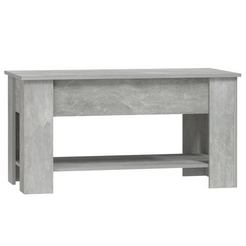 vidaXL Coffee Table Concrete Grey 101x49x52 cm Engineered Wood