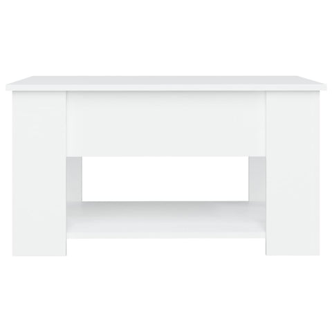 vidaXL Coffee Table White 79x49x41 cm Engineered Wood
