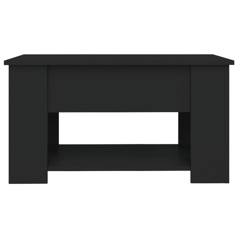 vidaXL Coffee Table Black 79x49x41 cm Engineered Wood