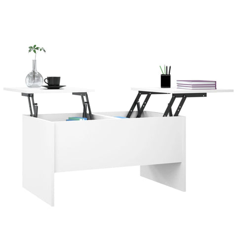 vidaXL Coffee Table White 80x50x42.5 cm Engineered Wood