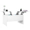 vidaXL Coffee Table White 80x50x42.5 cm Engineered Wood