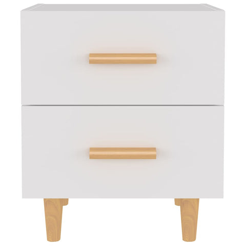 vidaXL Bed Cabinets 2 pcs White 40x35x47.5 cm