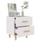 vidaXL Bed Cabinets 2 pcs White 40x35x47.5 cm