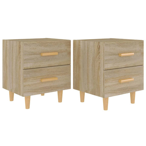 vidaXL Bed Cabinets 2 pcs Sonoma Oak 40x35x47.5 cm