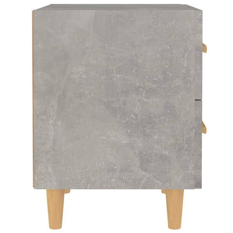 vidaXL Bed Cabinet Concrete Grey 40x35x47.5 cm