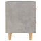 vidaXL Bed Cabinet Concrete Grey 40x35x47.5 cm